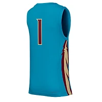 Youth Nike #1 Turquoise Florida State Seminoles Replica Basketball Jersey