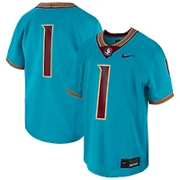 Maillot de jeu réplique Nike n° 1 turquoise des Florida State Seminoles Untouchable pour jeunes
