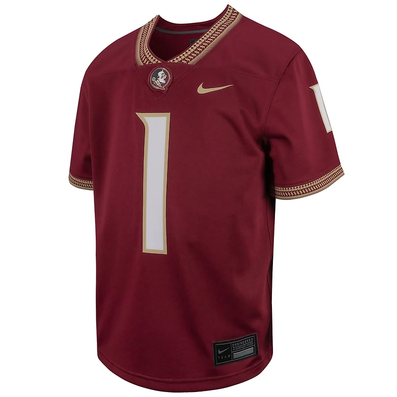 Youth Nike # Garnet Florida State Seminoles Football Game Jersey