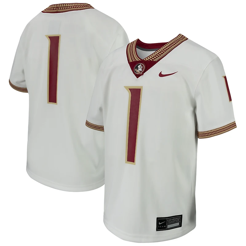 Youth Nike # Garnet Florida State Seminoles Football Game Jersey
