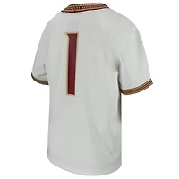 Maillot de match football Nike # Blanc Florida State Seminoles pour jeunes