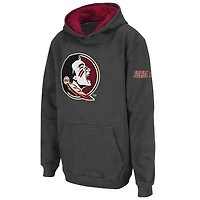 Youth Stadium Athletic Charcoal Florida State Seminoles Big Logo Sweat à capuche épais
