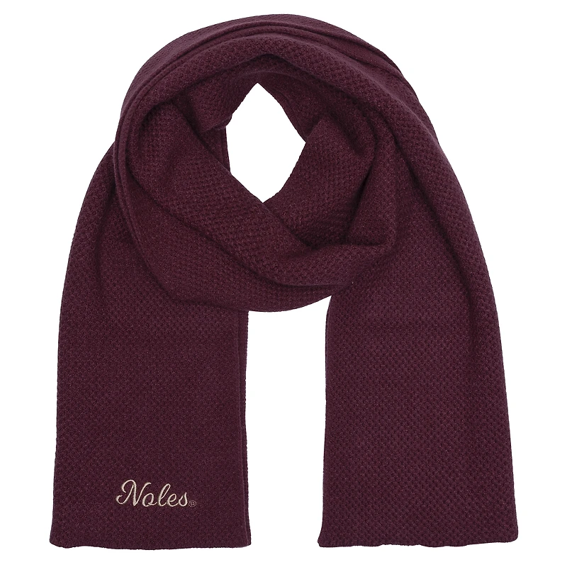 Écharpe en tricot tendance ZooZatz Garnet Florida State Seminoles
