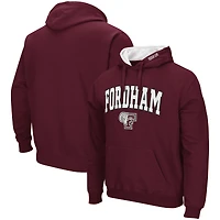 Men's Colosseum Maroon Fordham Rams Arch & Logo 3.0 Pullover Hoodie