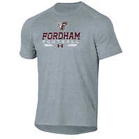 Men's Under Armour  Gray Fordham Rams Football Tech T-Shirt