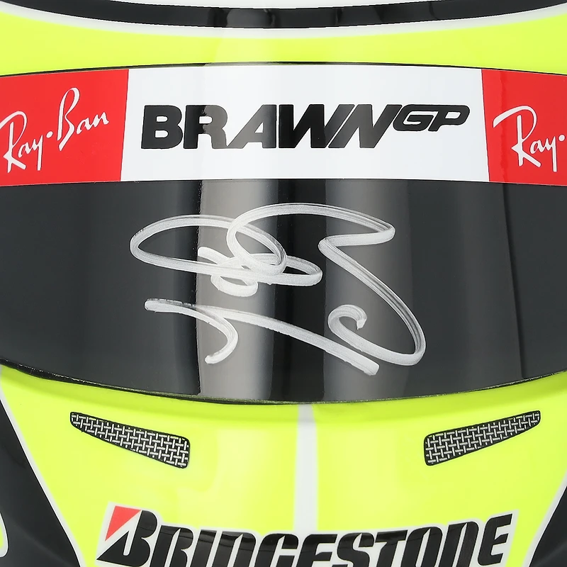 Jenson Button Brawn GP Autographed 2009 1:2 Scale Helmet