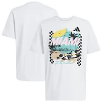 Men's adidas White Formula 1 Miami T-Shirt