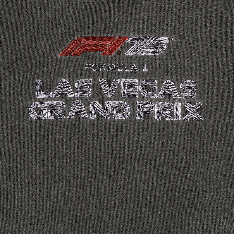 Sweat à capuche noir pour homme avec patch rétro Grand Prix de Las Vegas 2025