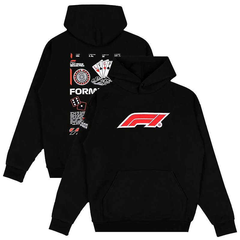 Sweat à capuche noir pour homme, Grand Prix de Las Vegas 2025