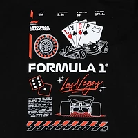 Sweat à capuche noir pour homme, Grand Prix de Las Vegas 2025