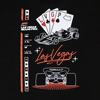 Men's Black 2025 Las Vegas Grand Prix Steering T-Shirt