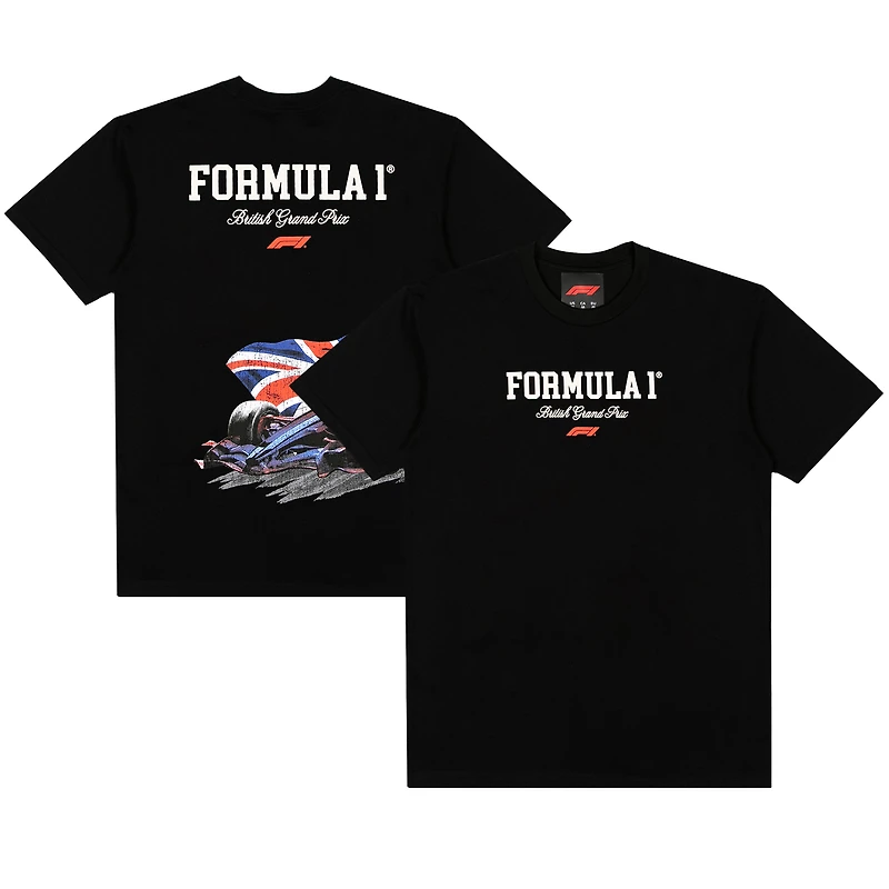 Men's  Black British Grand Prix Boxy T-Shirt