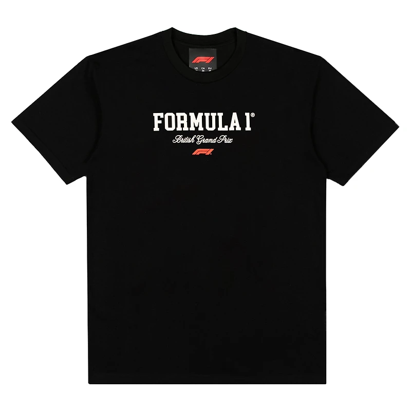 Men's  Black British Grand Prix Boxy T-Shirt
