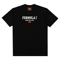 Men's  Black British Grand Prix Boxy T-Shirt