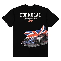 Men's  Black British Grand Prix Boxy T-Shirt