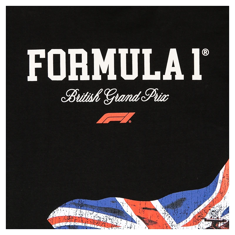 Men's  Black British Grand Prix Boxy T-Shirt