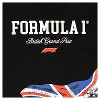 Men's  Black British Grand Prix Boxy T-Shirt