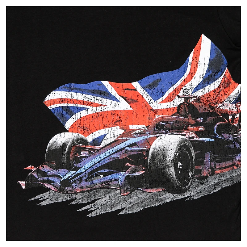 Men's  Black British Grand Prix Boxy T-Shirt