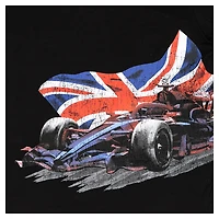 Men's  Black British Grand Prix Boxy T-Shirt