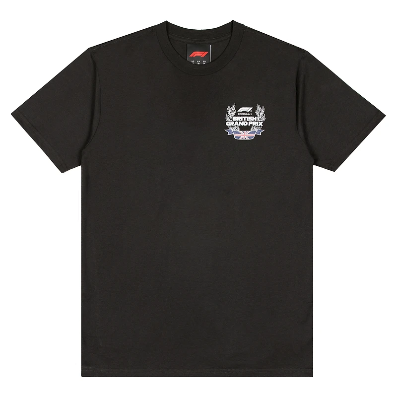 Men's  Black British Grand Prix Crest T-Shirt