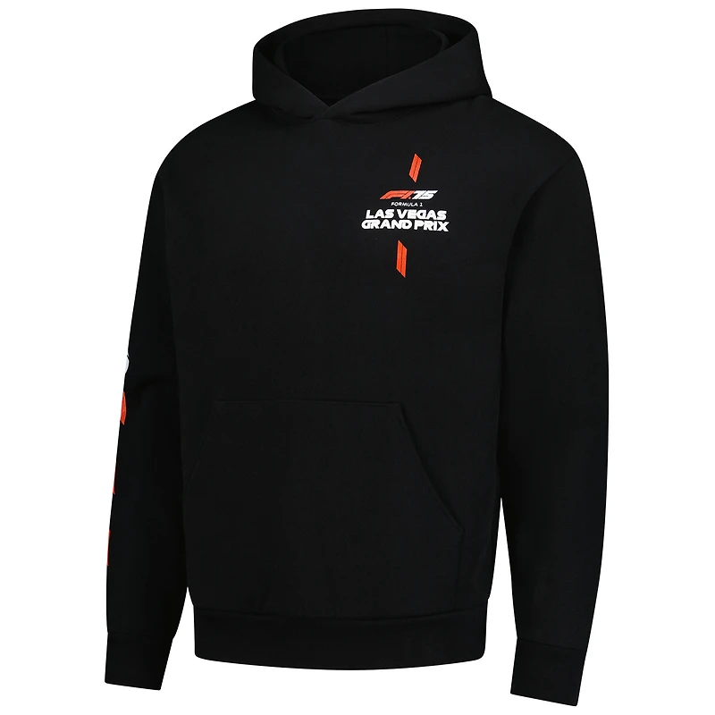 Sweat à capuche noir pour homme Formule 1 2025 Las Vegas Grand Prix Block