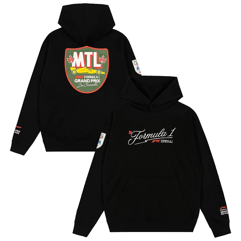 Men's Black Formula 1 2026 Canada Grand Prix MTL Badge Hoodie