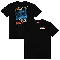 T-shirt noir pour homme, motif croquis du Grand Prix Canada de Formule 1 2026