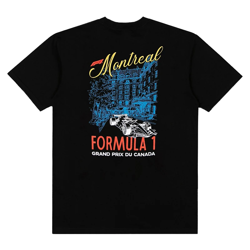 Men's Black Formula 1 2026 Canada Grand Prix Sketch Boxy T-Shirt