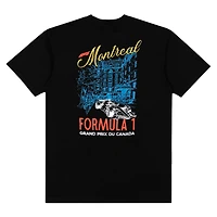 Men's Black Formula 1 2026 Canada Grand Prix Sketch Boxy T-Shirt