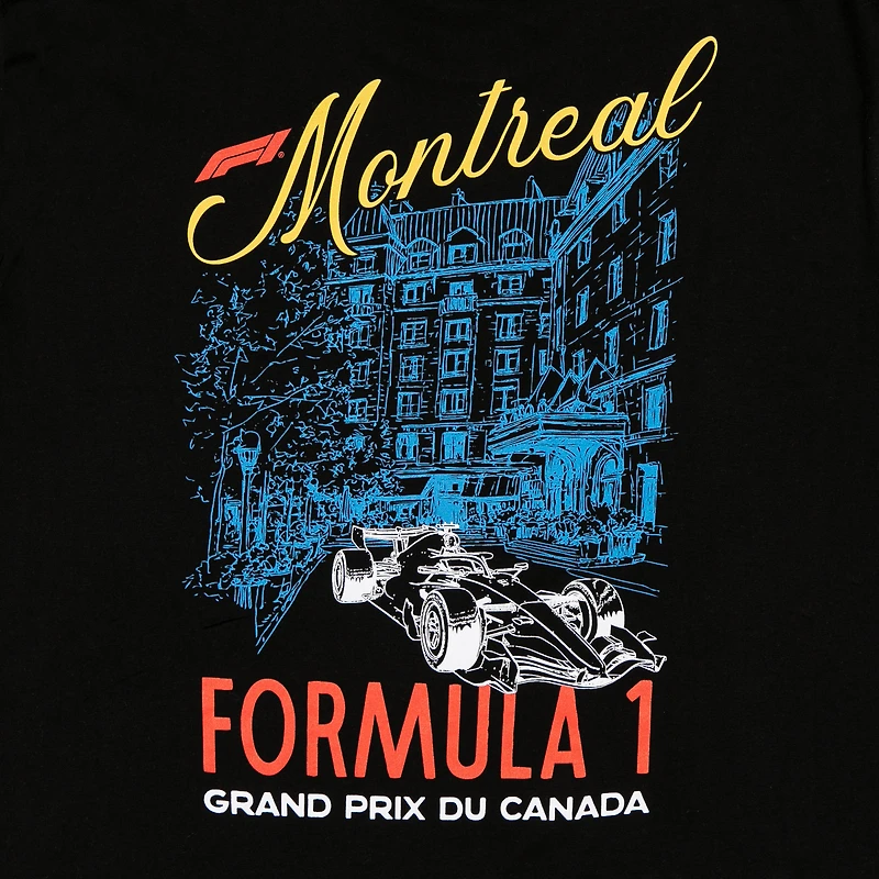 Men's Black Formula 1 2026 Canada Grand Prix Sketch Boxy T-Shirt