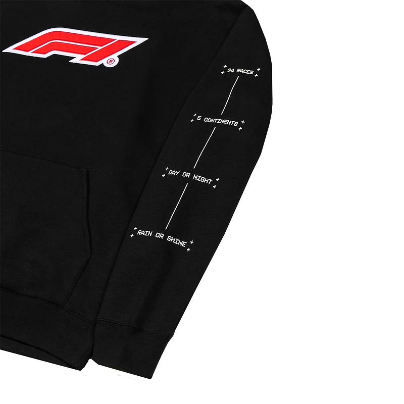 Sweat à capuche blanc Formula 1 pour homme