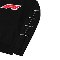 Sweat à capuche blanc Formula 1 pour homme