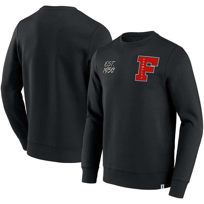 Sweat-shirt à enfiler noir pour homme Formula 1 Campus Icons
