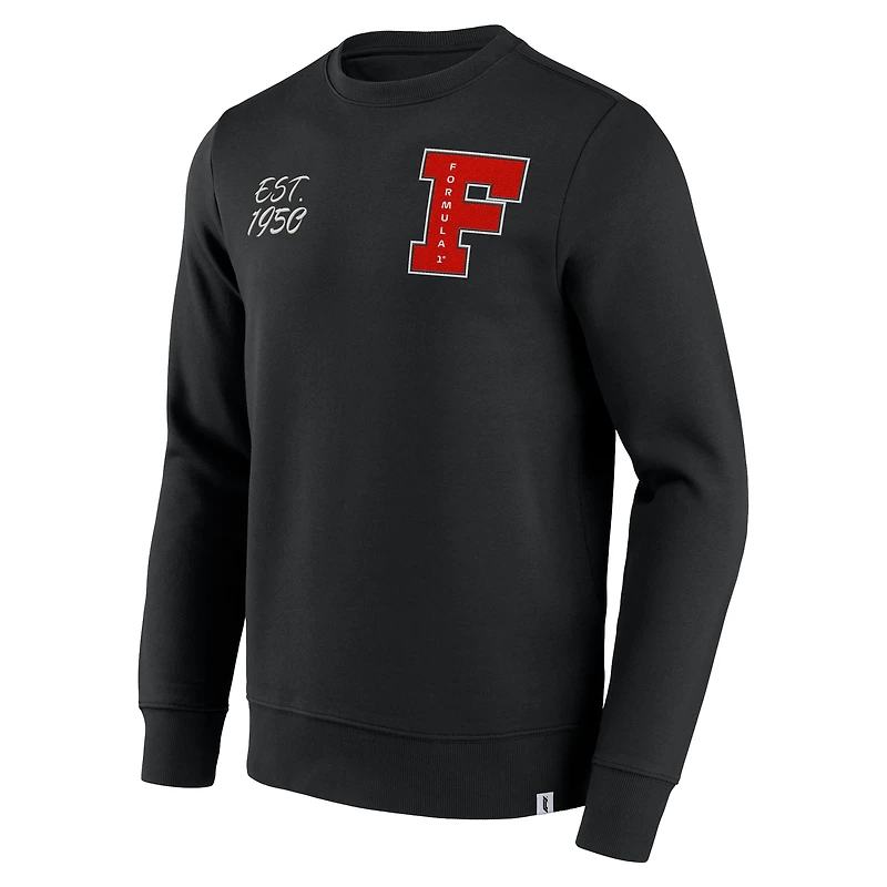 Sweat-shirt à enfiler noir pour homme Formula 1 Campus Icons