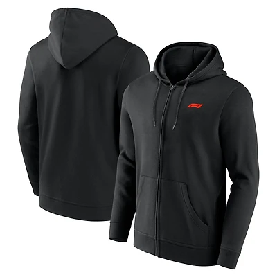 Men's Black Formula 1 Primary Full-Zip Hoodie