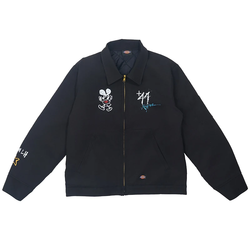 Men's Black Formula 1 Steadman Stars Full-Zip Quilted Jacket