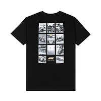 Men's Black Formula 1 The Movie Photo Collage T-Shirt