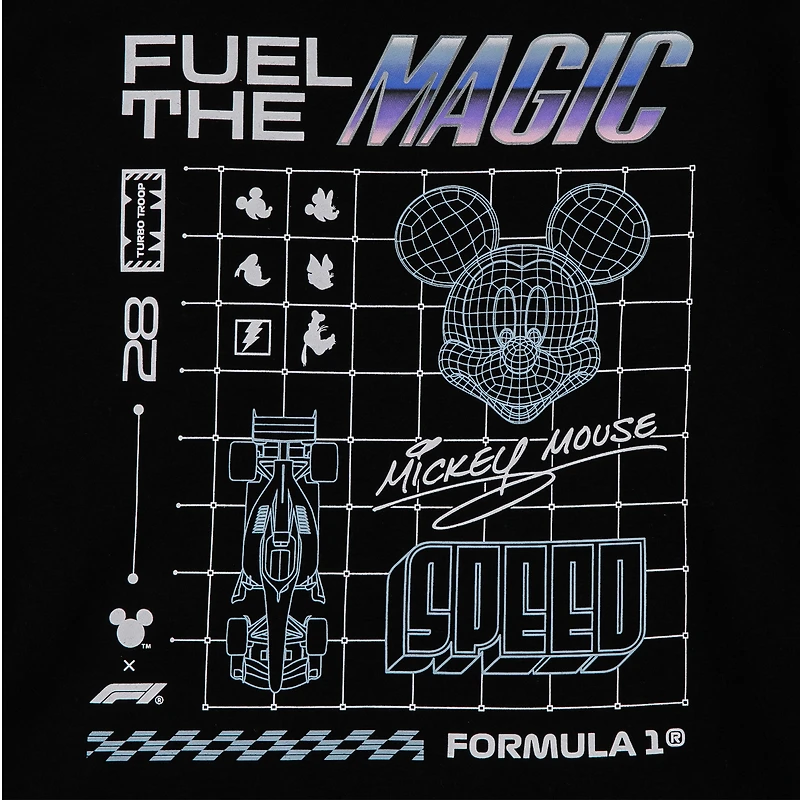 Men's Black Formula 1 x Disney Crested Hoodie