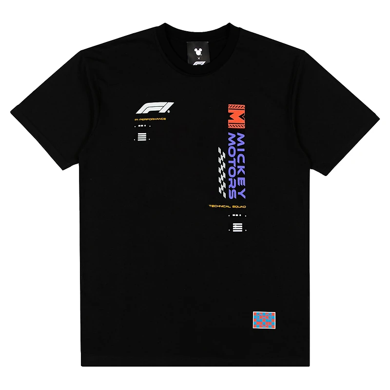 Men's  Black Formula 1 x Disney Mickey Glow T-Shirt
