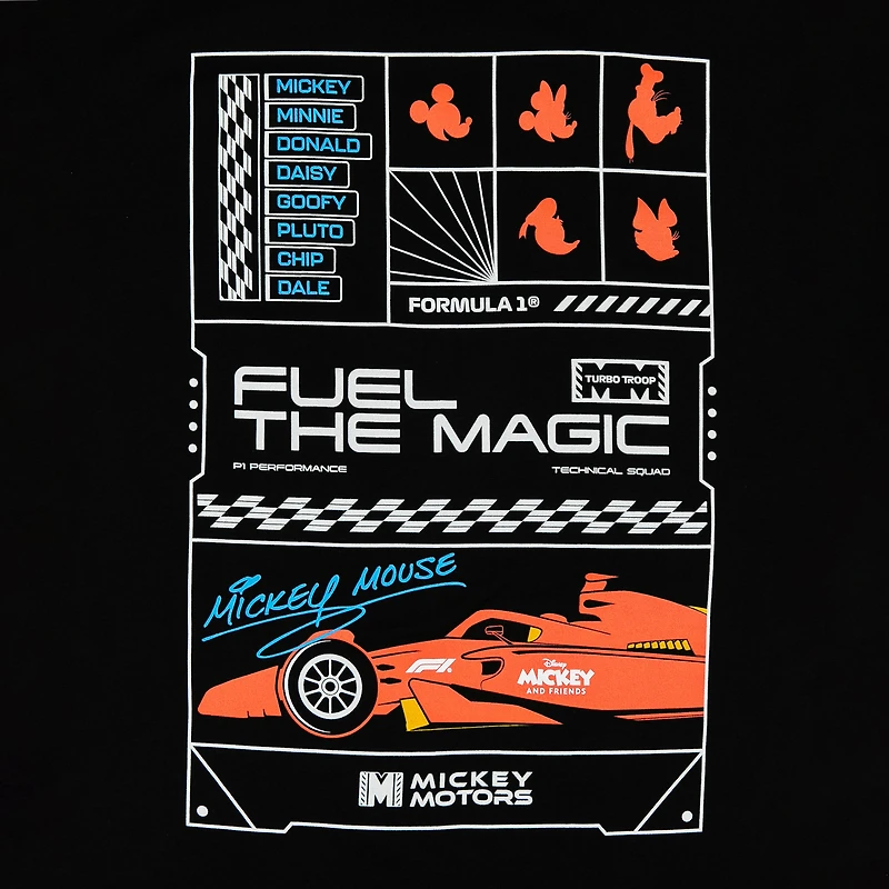 Men's Black Formula 1 x Disney Race Grid T-Shirt