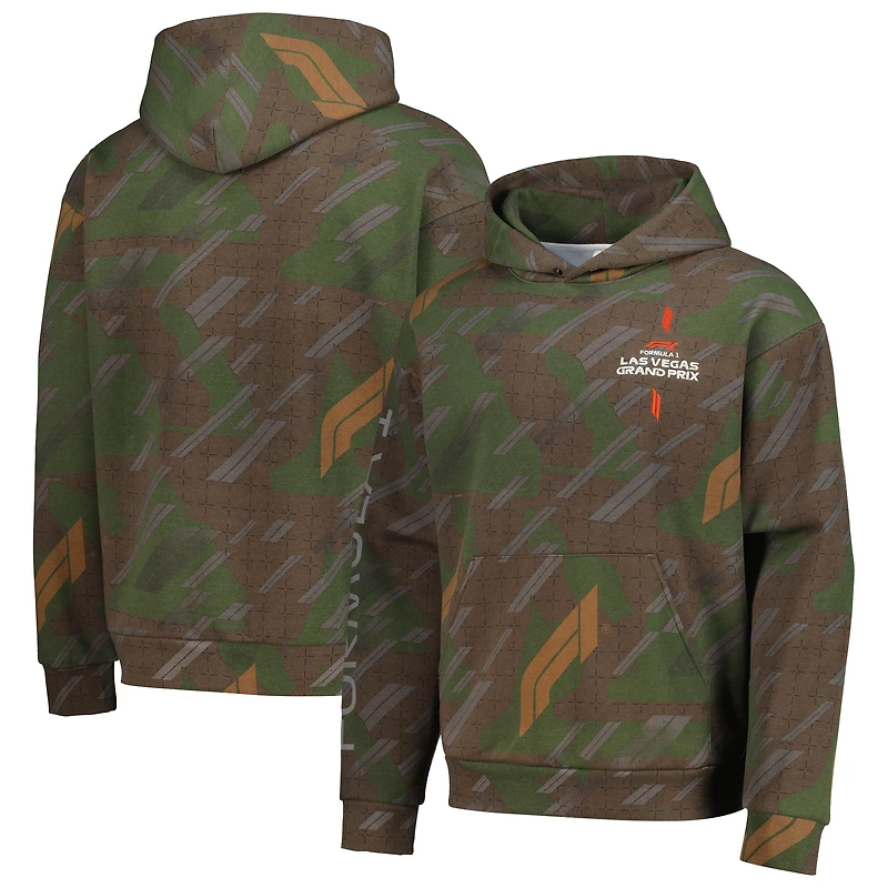 Men's Brown Las Vegas Grand Prix Camo Hoodie