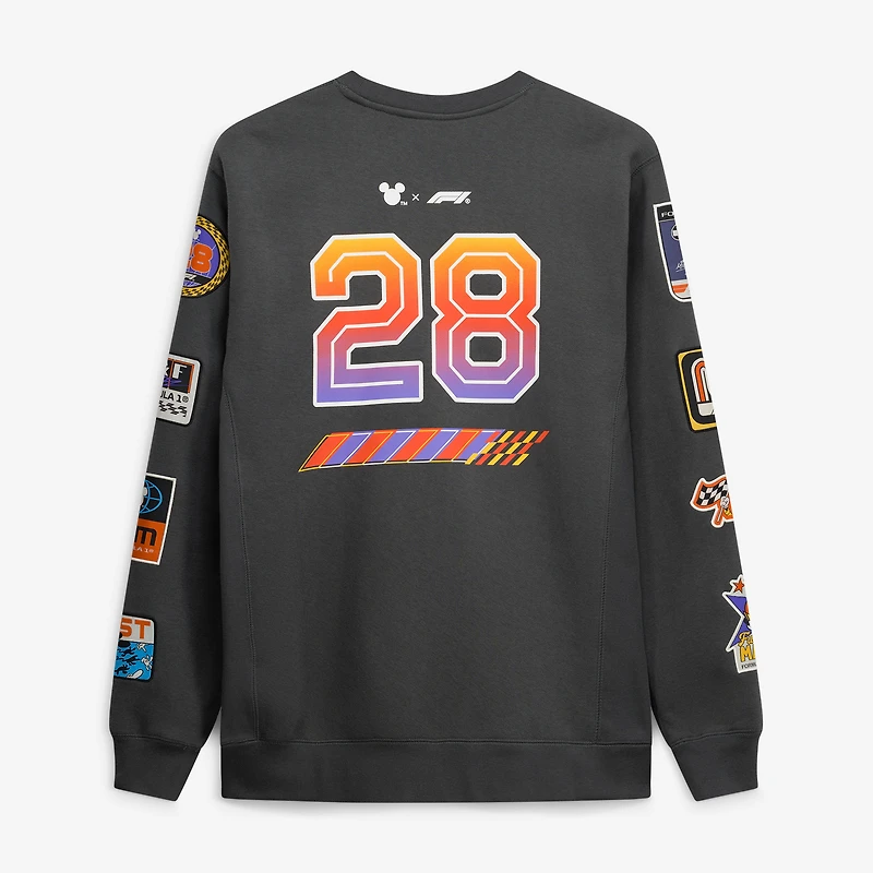 Men's White Formula 1 x Disney Mickey Wheel Sweatshirt