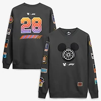 Men's White Formula 1 x Disney Mickey Wheel Sweatshirt