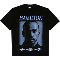 Men's Complex Lewis Hamilton Black Formula 1 Photo Print T-Shirt