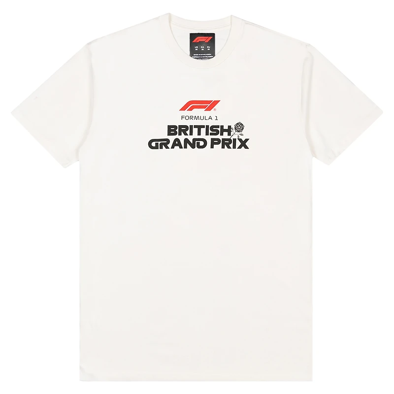 Men's  Cream British Grand Prix Downhill T-Shirt
