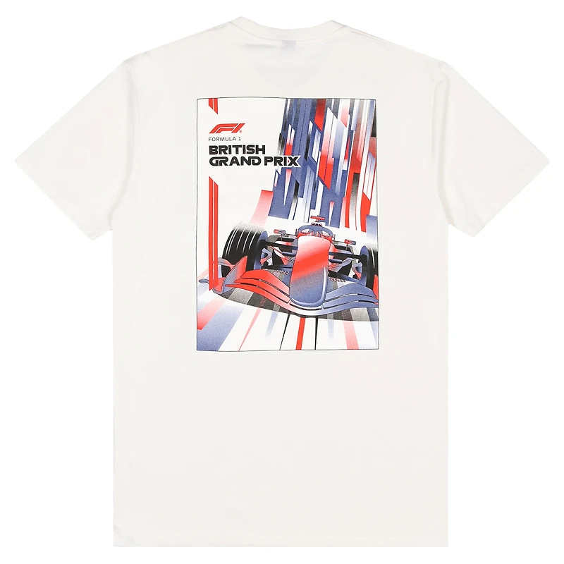 Men's  Cream British Grand Prix Downhill T-Shirt