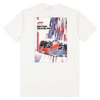 Men's  Cream British Grand Prix Downhill T-Shirt