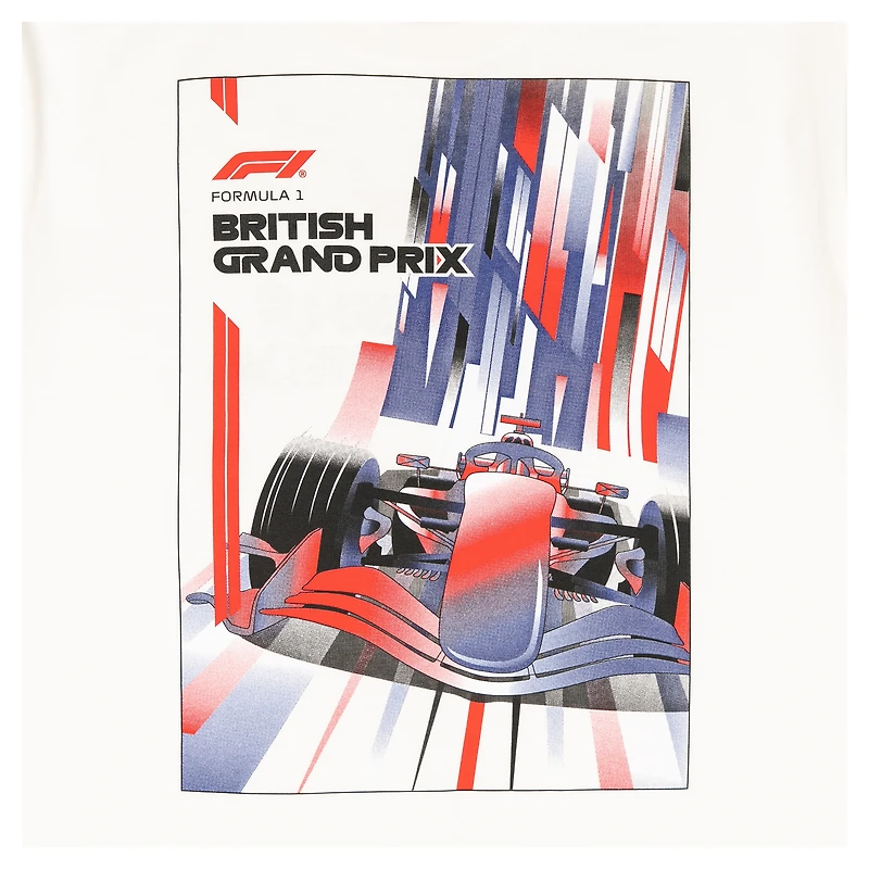 Men's  Cream British Grand Prix Downhill T-Shirt