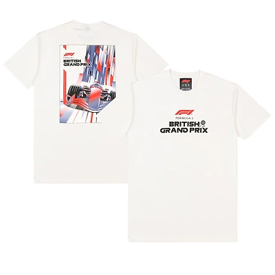 Men's  Cream British Grand Prix Downhill T-Shirt