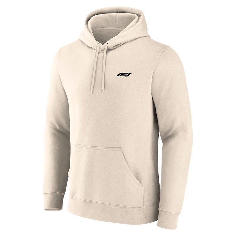 Sweat à capuche beige Formule 1 Fanatics pour homme